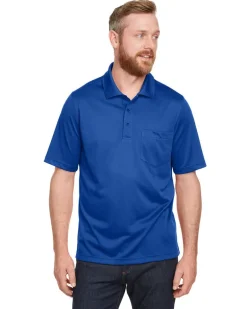 Harriton M348P - Men's Advantage Snag Protection Plus IL Pocket Polo