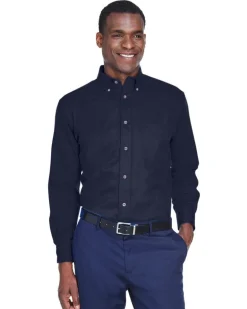 Harriton M500T - Men's Tall Easy Blend Long-Sleeve Twill