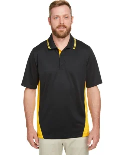 Harriton M386T - Men's Tall Flash Snag Protection Plus IL Colorblock Polo