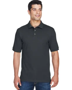 Harriton M200T - Tall 6 oz. Ringspun Cotton Piqué Short-Sleeve Polo