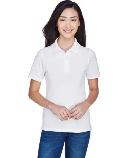 Harriton M265W - Ladies 5.6 oz. Easy Blend Polo