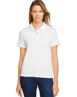 Harriton M200W - Ladies 6 oz. Ringspun Cotton Piqué Short-Sleeve Polo