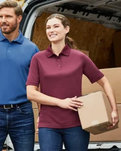 Harriton M348W - Ladies Advantage Snag Protection Plus IL Polo
