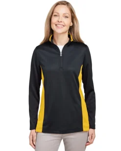 Harriton M786W - Ladies Flash Snag Protection Plus IL Colorblock Quarter-Zip