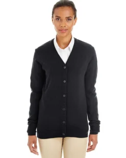 Harriton M425W - Ladies Pilbloc V-Neck Button Cardigan Sweater