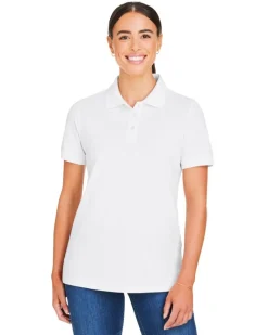 Harriton M205W - Ladies Valiant Cotton Snag Protect Polo