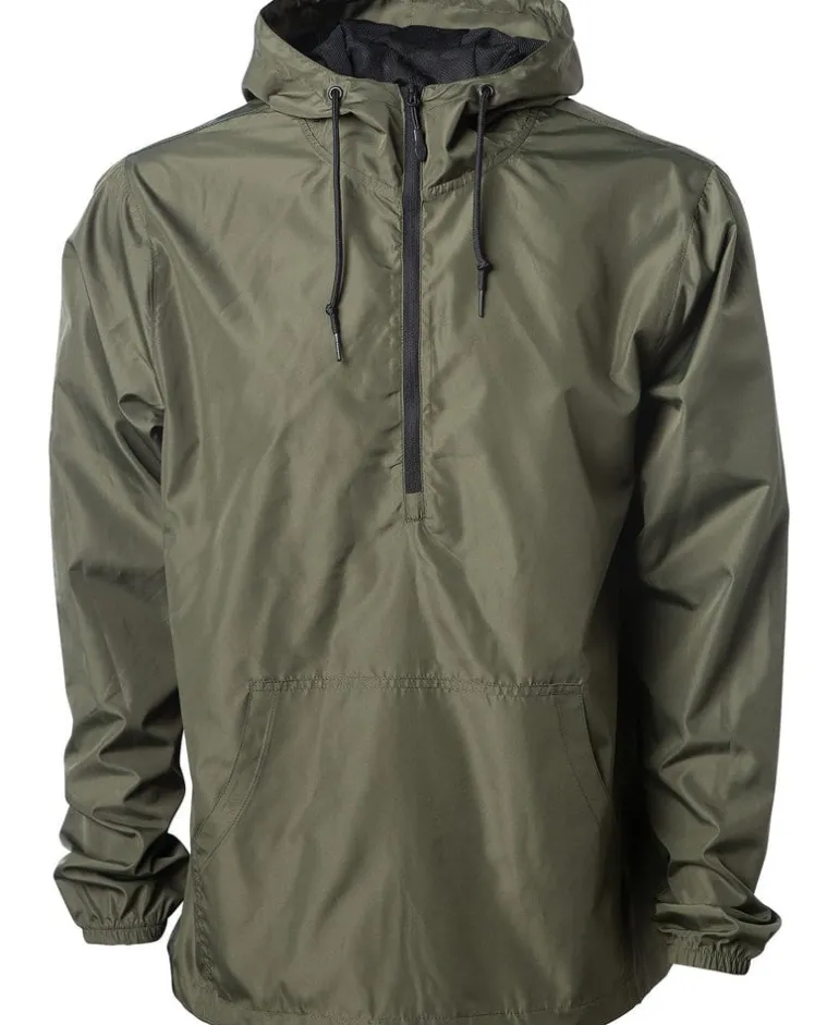 Independent Trading Co. EXP54LWP - Adult Lightweight Pullover Windbreaker Anorak Jacket
