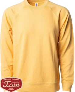 Independent Trading Co. SS1000C - Unisex Lightweight Loopback Terry Crew