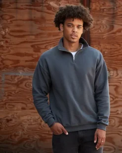 Jerzees 995M - Adult 8 oz. NuBlend® Quarter-Zip Cadet Collar Sweatshirt
