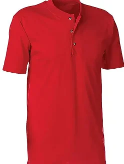 King Athletics 1201 - Short Sleeve Henley Tee
