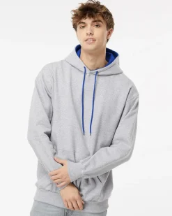 King Athletics Double Hooded Two-Tone Sweatshirt 9041