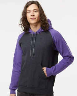 King Fashion KF4042 - Fleece Raglan Hooded Sweatshirt