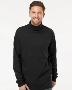 King Fashion KF4900 - Interlock Turtleneck Long Sleeve T-Shirt