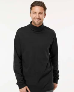 King Fashion KF4900 - Interlock Turtleneck Long Sleeve T-Shirt