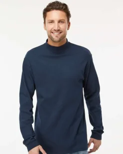 King Fashion KF4600 - Jersey Interlock Mockneck Long Sleeve T-Shirt
