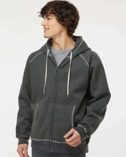 King Fashions KP8017 - EXTRA HEAVY FULL ZIP HOODED JACKET