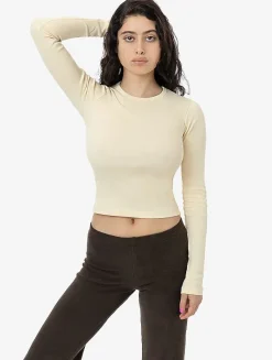 Los Angeles Apparel 43007 - Baby Rib Long Sleeve Crewneck