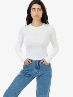 Los Angeles Apparel 43007 - Baby Rib Long Sleeve Crewneck