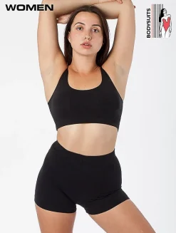 Los Angeles Apparel 8383 - Women's Cotton-Blend Crop Top