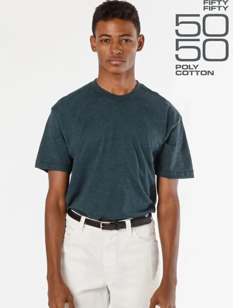 Los Angeles Apparel ff01 - Poly-Cotton Crew Neck Tee