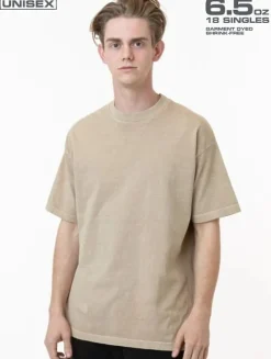 Los Angeles Apparel 1801gd - Garment Dye Crew Neck Tee