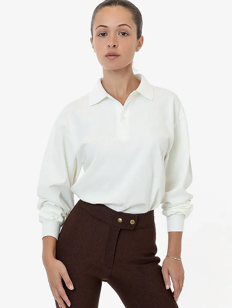 Los Angeles Apparel 18417gd - Long Sleeve Polo T-Shirt