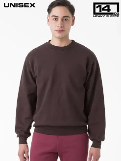 Los Angeles Apparel hf07gd - L/S Heavy Fleece PO Crew 14 Oz
