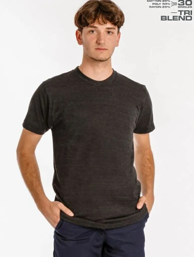 Los Angeles Apparel tr01 - Tri-Blend Crew NeckTee