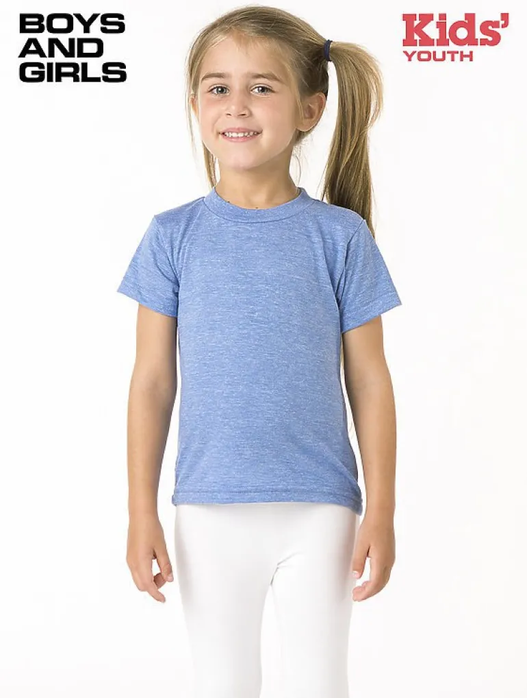 Los Angeles Apparel tr2001 - Ultra-Soft Youth Unisex Tri-Blend Comfort Tee