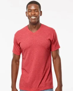 M&O 3543 - Deluxe Blend V-Neck T-Shirt