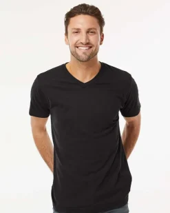 M&O 3543 - Deluxe Blend V-Neck T-Shirt
