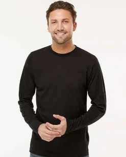 M&O 3520 - Poly-Blend Long Sleeve T-Shirt