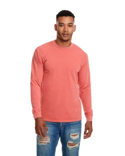 Next Level 7451 - Adult Inspired Dye Long Sleeve Crew with Pocket