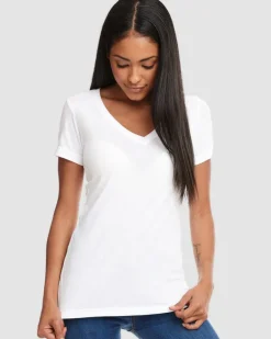 Next Level 1540 - Women’s Lightweight Combed Cotton V-Neck Tee