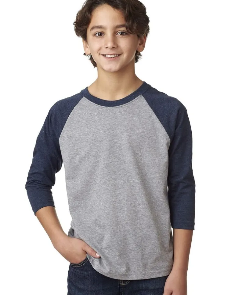 Next Level 3352 - Youth CVC 3/4 Raglan T-shirt