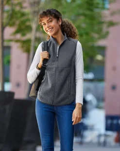 North End NE714W - Ladies Aura Sweater Fleece Vest