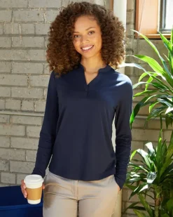 North End NE400W - Ladies Jaq Snap-Up Stretch Performance Pullover