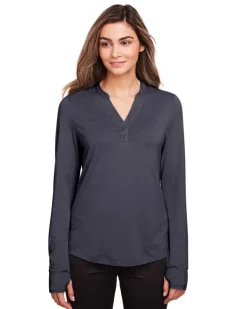 North End NE400W - Ladies Jaq Snap-Up Stretch Performance Pullover