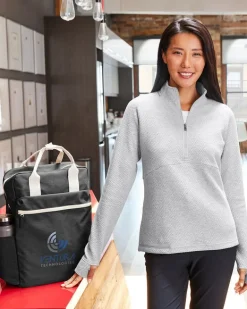North End NE725W - Ladies Spirit Textured Quarter-Zip