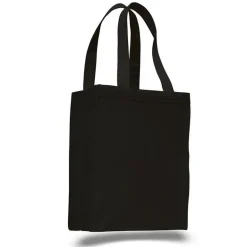 Q-Tees Q1000 - Canvas Gusset Shopping Tote Bag