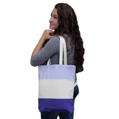 Q-Tees Q125900 - Canvas Tri-Color Professional Tote Bag