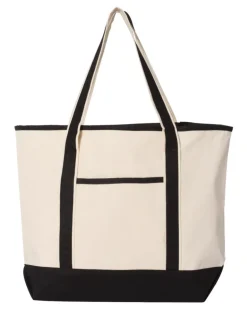Q-Tees Q1500 - Large Canvas Deluxe Tote