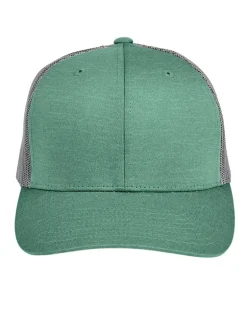 Team 365 TT802 - by Yupoong® Adult Zone Sonic Heather Trucker Cap