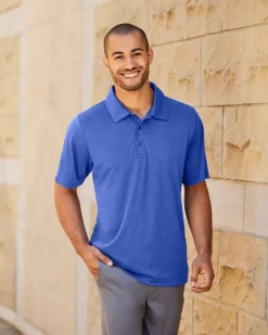 Team 365 TT51H - Men's Zone Sonic Heather Performance Polo