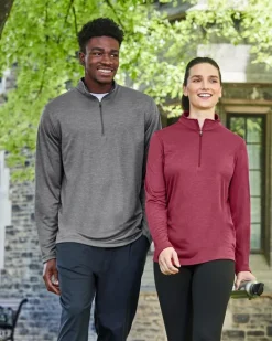Team 365 TT31HW - Ladies Zone Sonic Heather Performance Quarter-Zip