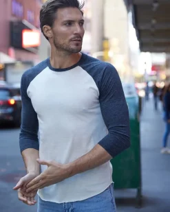 Threadfast 302G - Unisex Triblend 3/4-Sleeve Raglan