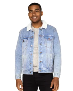 Threadfast 372J - Unisex Sherpa-Lined Denim Jacket
