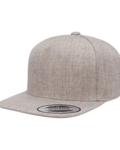 Yupoong YP5089 - Adult 5-Panel Structured Flat Visor Classic Snapback Cap