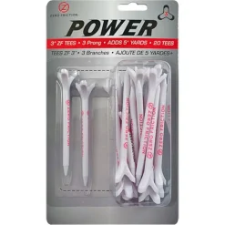 ZERO FRICTION GTPP33 - Power 3 3" Tee 20 Pack